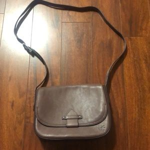 FRYE mauve leather crossbody bag